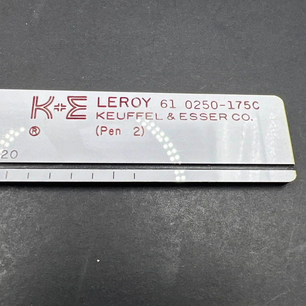 K&E Keuffel‎ & Esser Leroy 61 0250-175C Lettering Template (Pen 2)